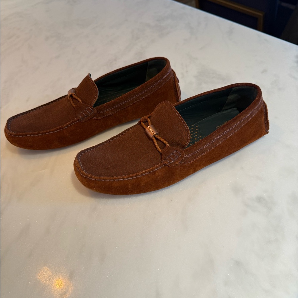 Ted Baker Brown Suede Leather Men's Loafers US 11 - Picture 3 of 12